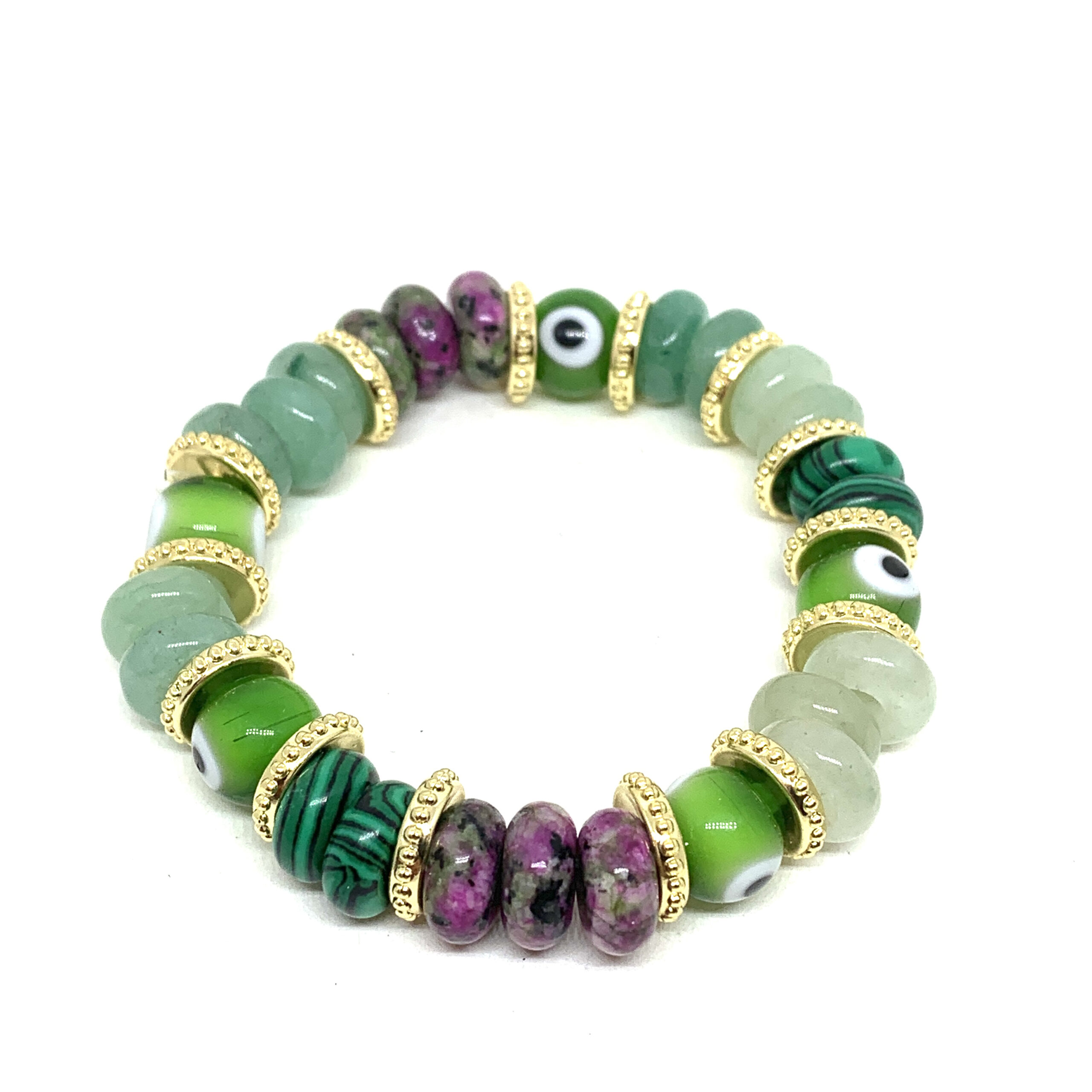 Hypnochic Mahi Eyes bracelet pierres naturelles multicolore
