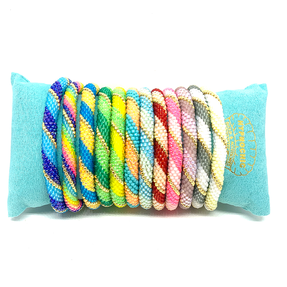 Hypnochic Donuts Rainbow bracelet népalais perles Miyuki