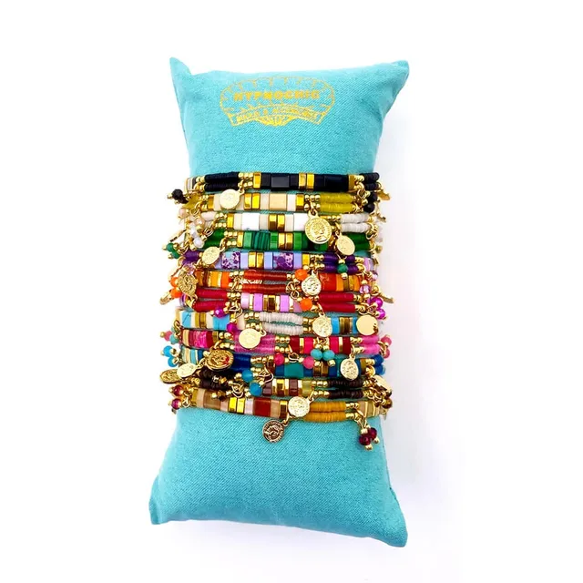 Hypnochic Tila Pastilles bracelet perles plates