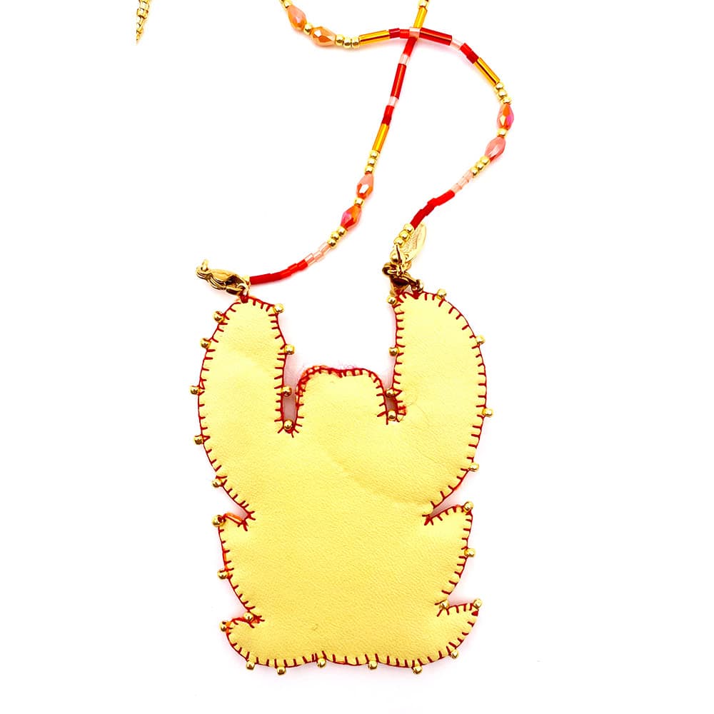 Hypnochic Homard Perles Rouge sautoir perles rouges