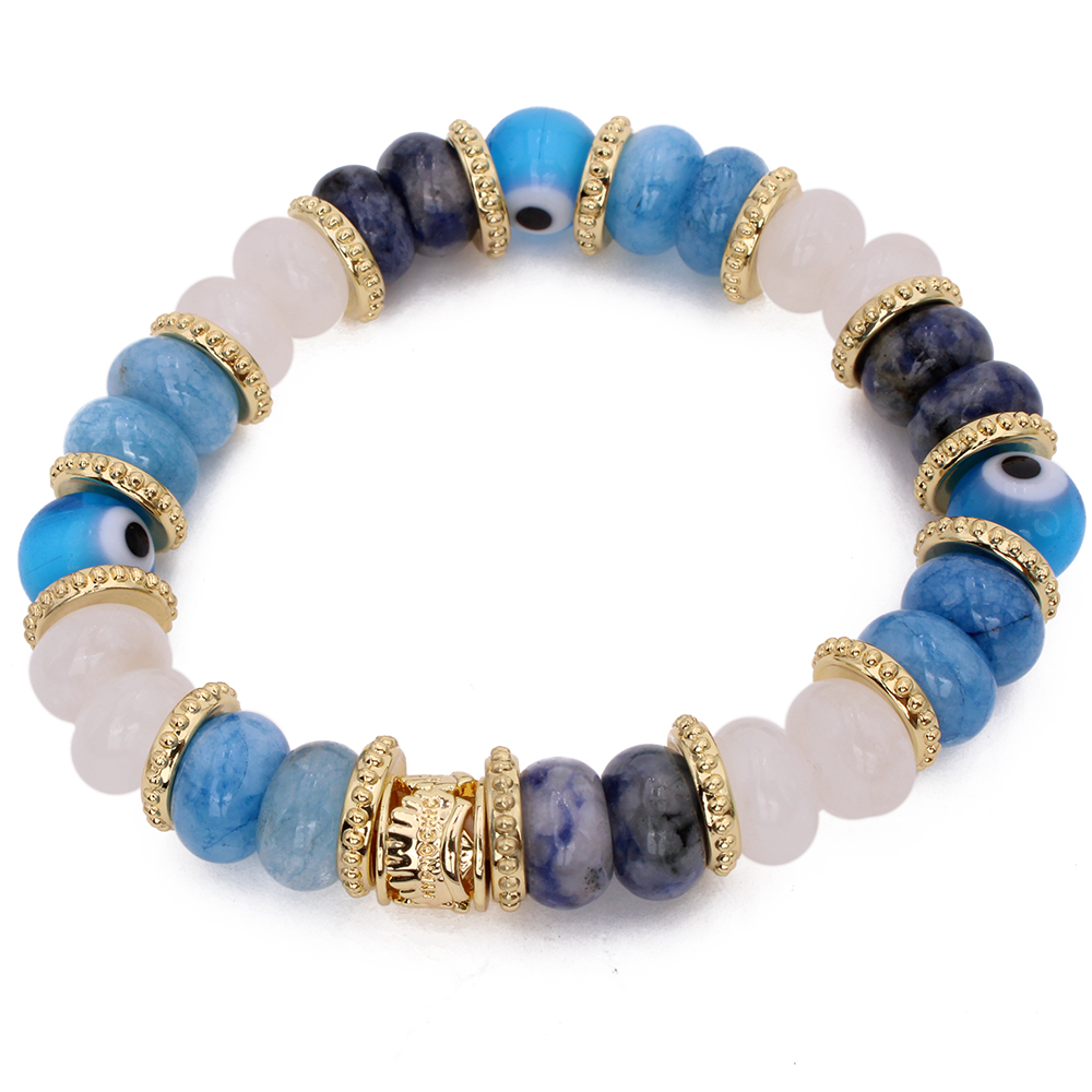 HYPNOCHIC Mahi bracelet élastique rose perles semi-précieuses