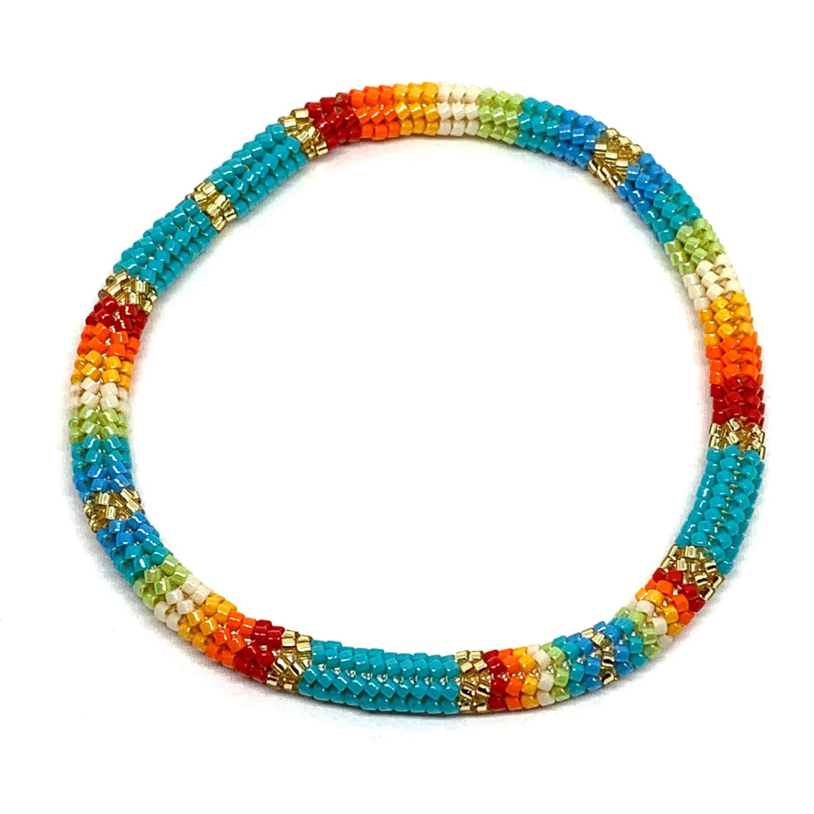 HYPNOCHIC SNAKE LARGE bracelet perles Miyuki multicolore