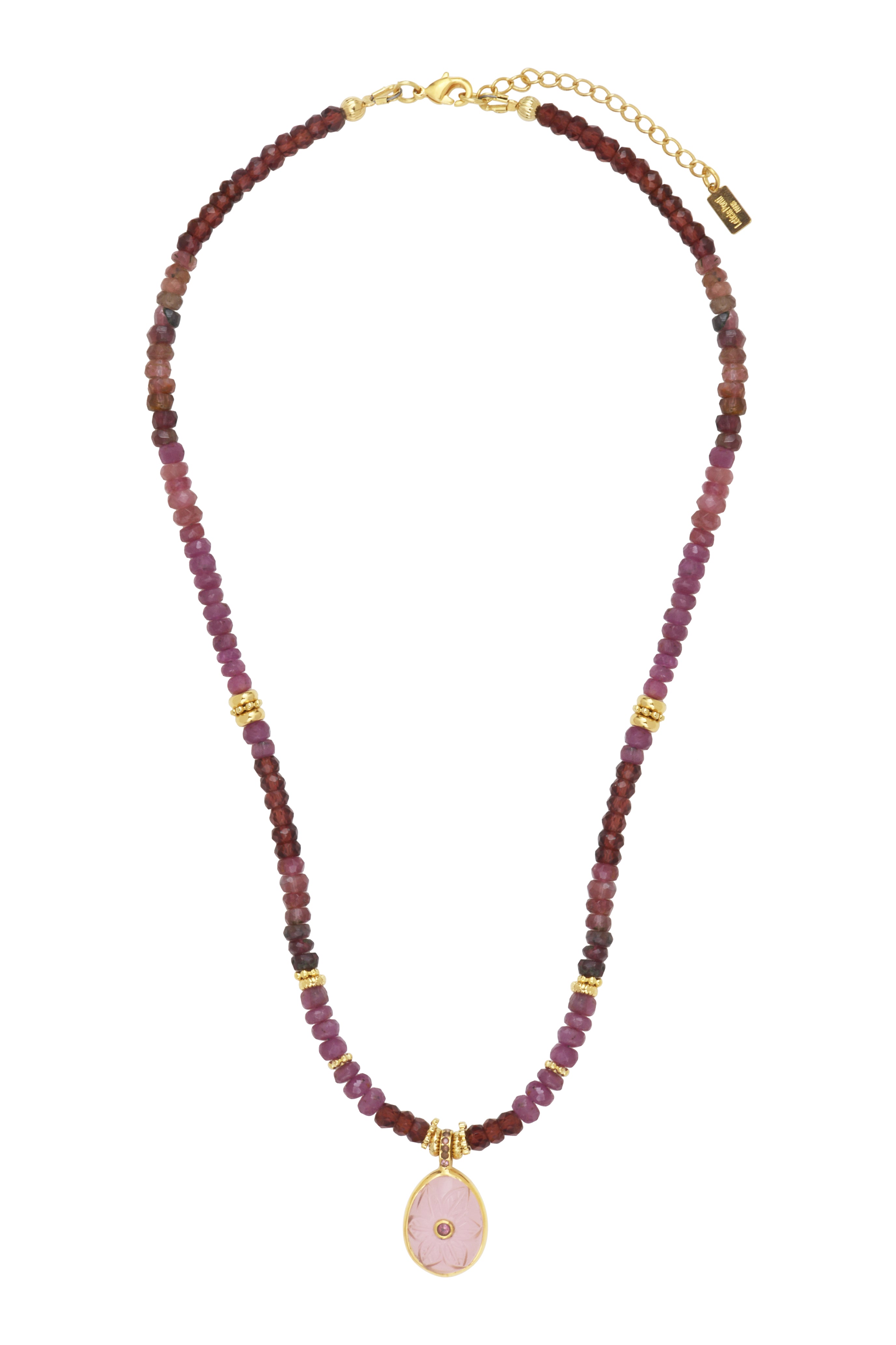 Leticia Ponti Florencia collier quartz lemon plaqué or