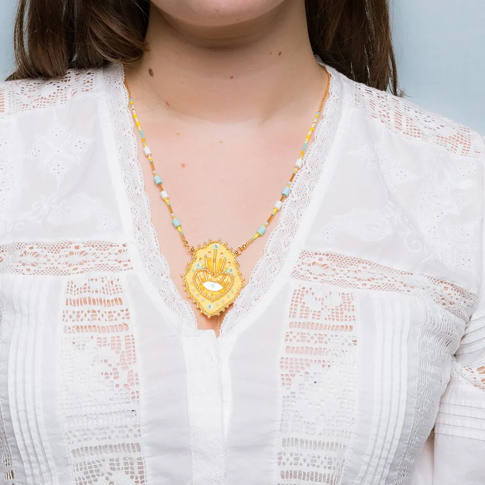 Hypnochic Marta collier ex voto perles Miyuki