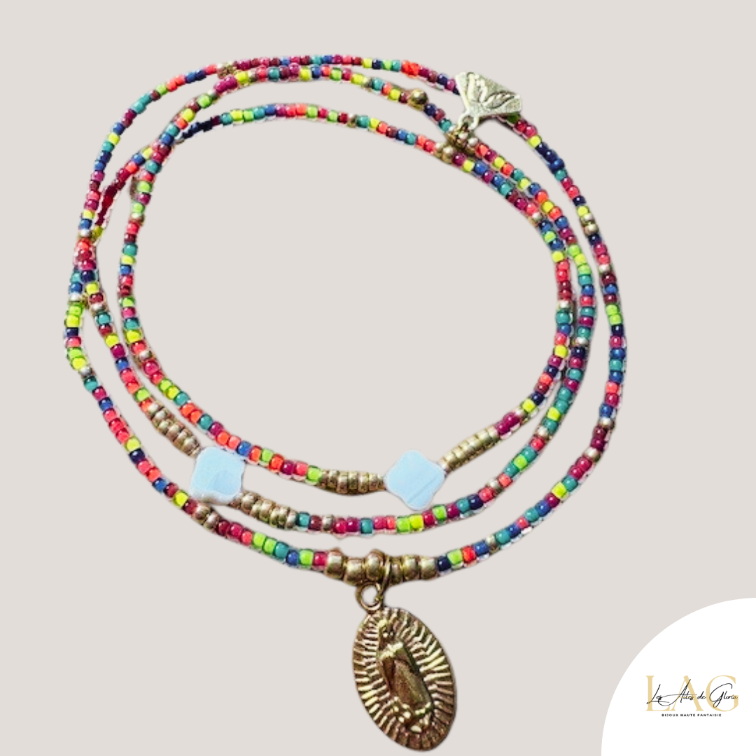 Les Ailes de Gloria Les Saintes bracelet multirangs femme