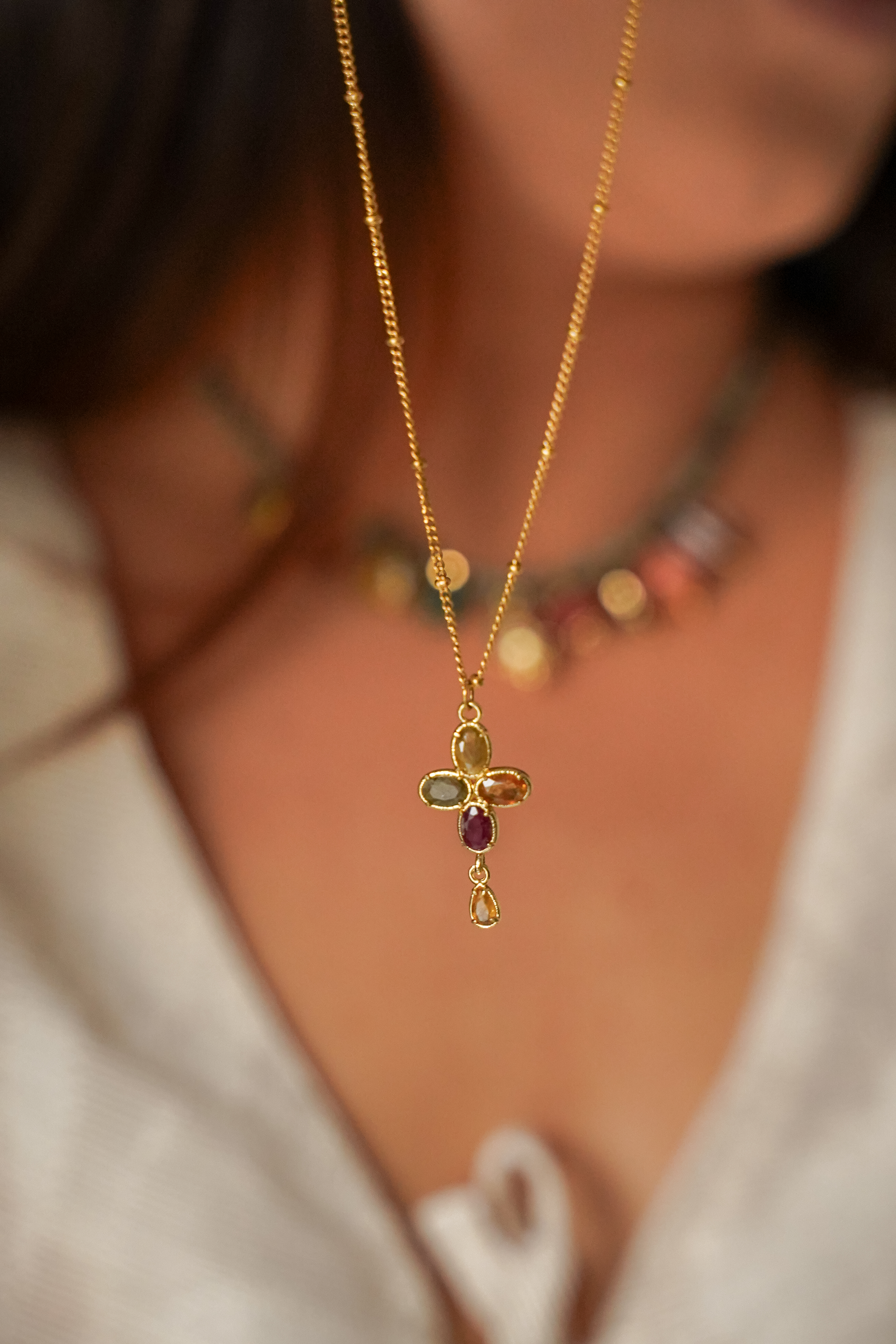 Pachanana Cruz collier acier inoxydable anti-allergène