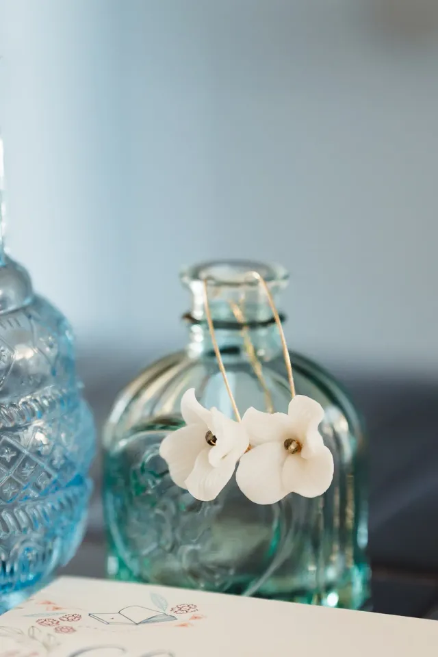 Pachanana Boucles Magnolias boucles d'oreilles acier femme