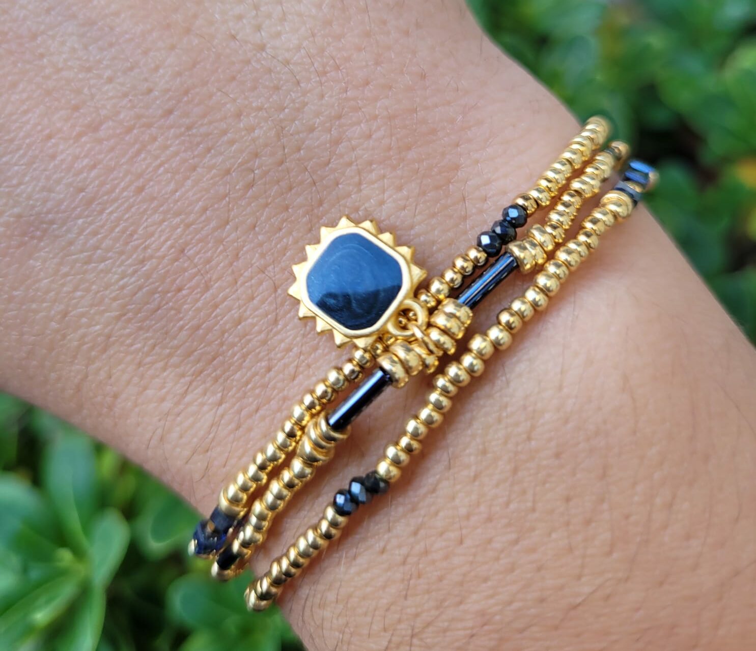 Les Ailes de Gloria Multirangs Carnelian bracelet fantaisie