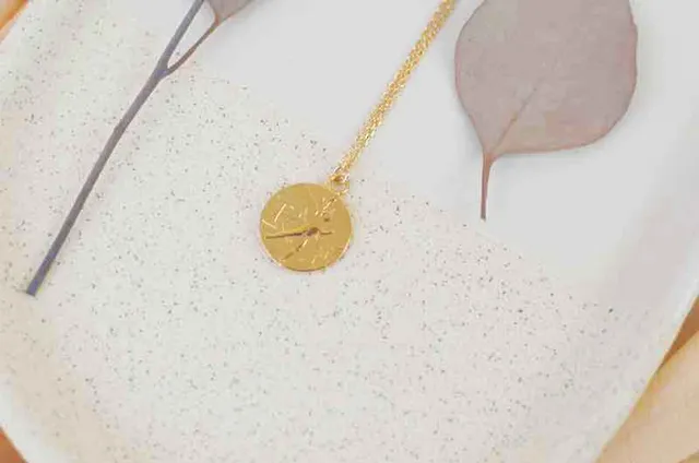 Le P'tit Franc Colliers Ange collier pièce 10 francs plaqué or