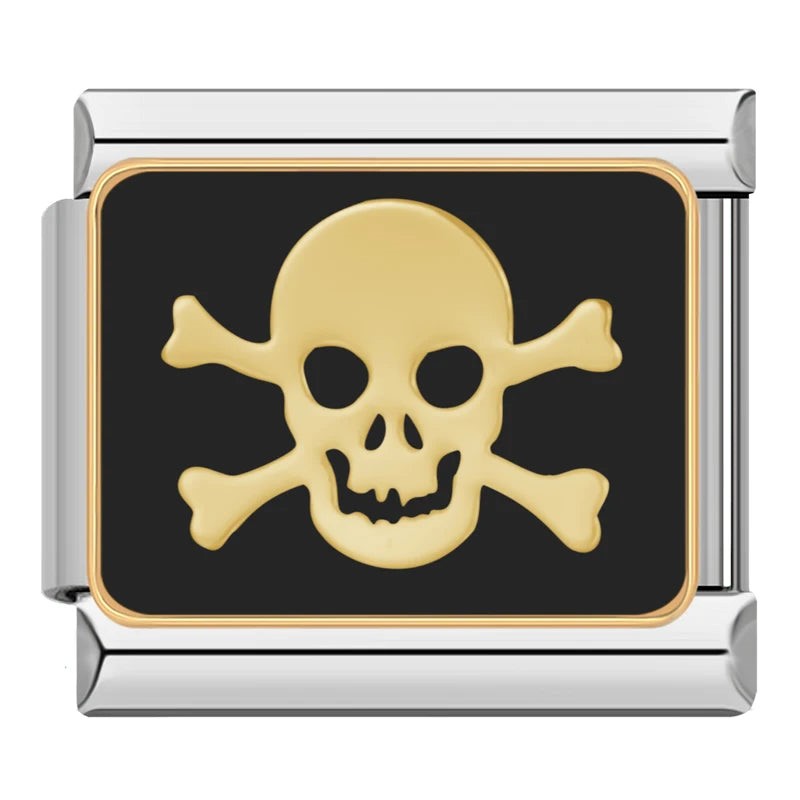 Les Ailes de Gloria Nos Wings Pirate charm tête de mort