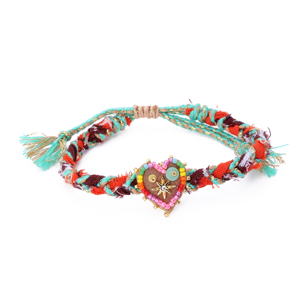 Hypnochic Bracelets Julia Star Bracelet Tressé Cœur 1,7 cm