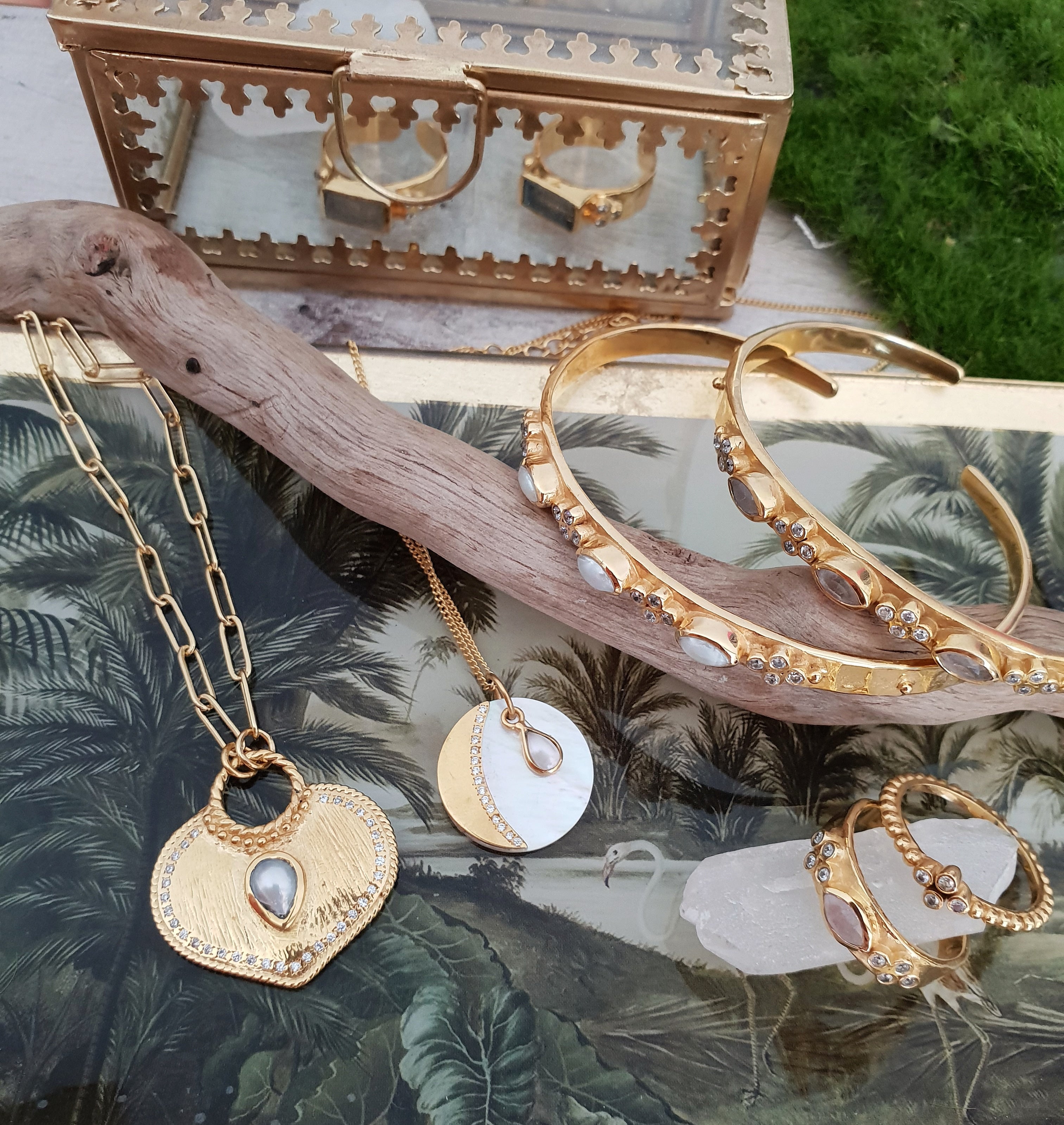Leticia Ponti Colliers Luna Nacre collier blanc