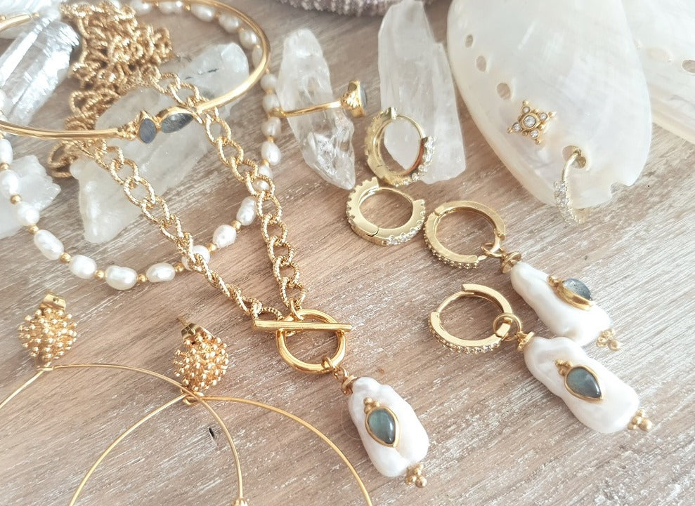 Leticia Ponti Nina collier perle baroque labradorite