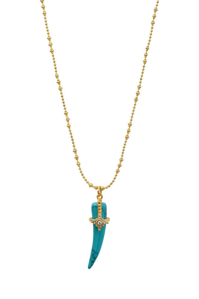 Leticia Ponti Louise collier griffe onyx 40 cm