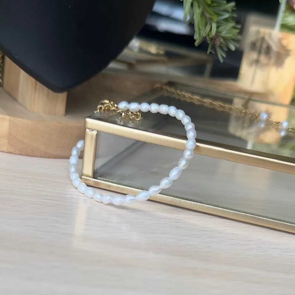 MAD SO CREATION Angie bracelet perles eau douce 17 cm