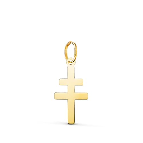 L'Atelier d'Azur Pendentif Croix de Lorraine Or 18K Petit