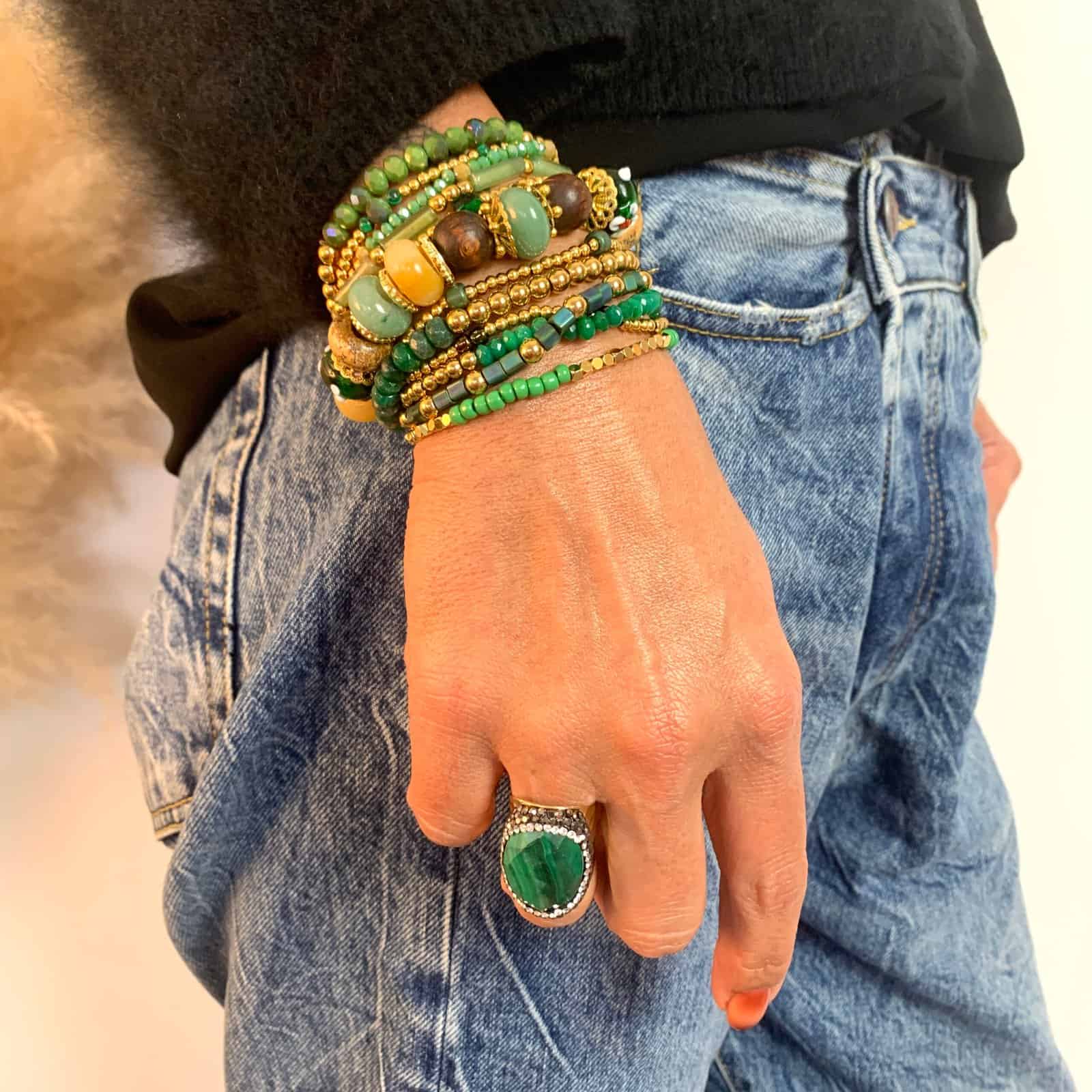 Hypnochic Bracelets Yasmine Small Lot 2 Élastique Multicolore