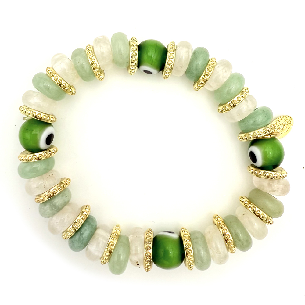 Hypnochic Mahi bracelet pierres naturelles œil nazar