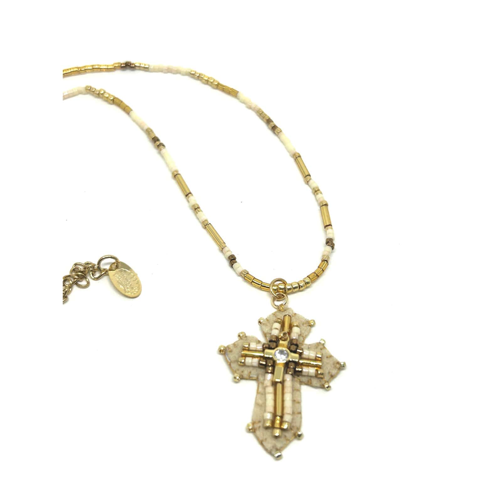 Hypnochic Colliers Collier Croix Baby Marta Miyuki 40 cm