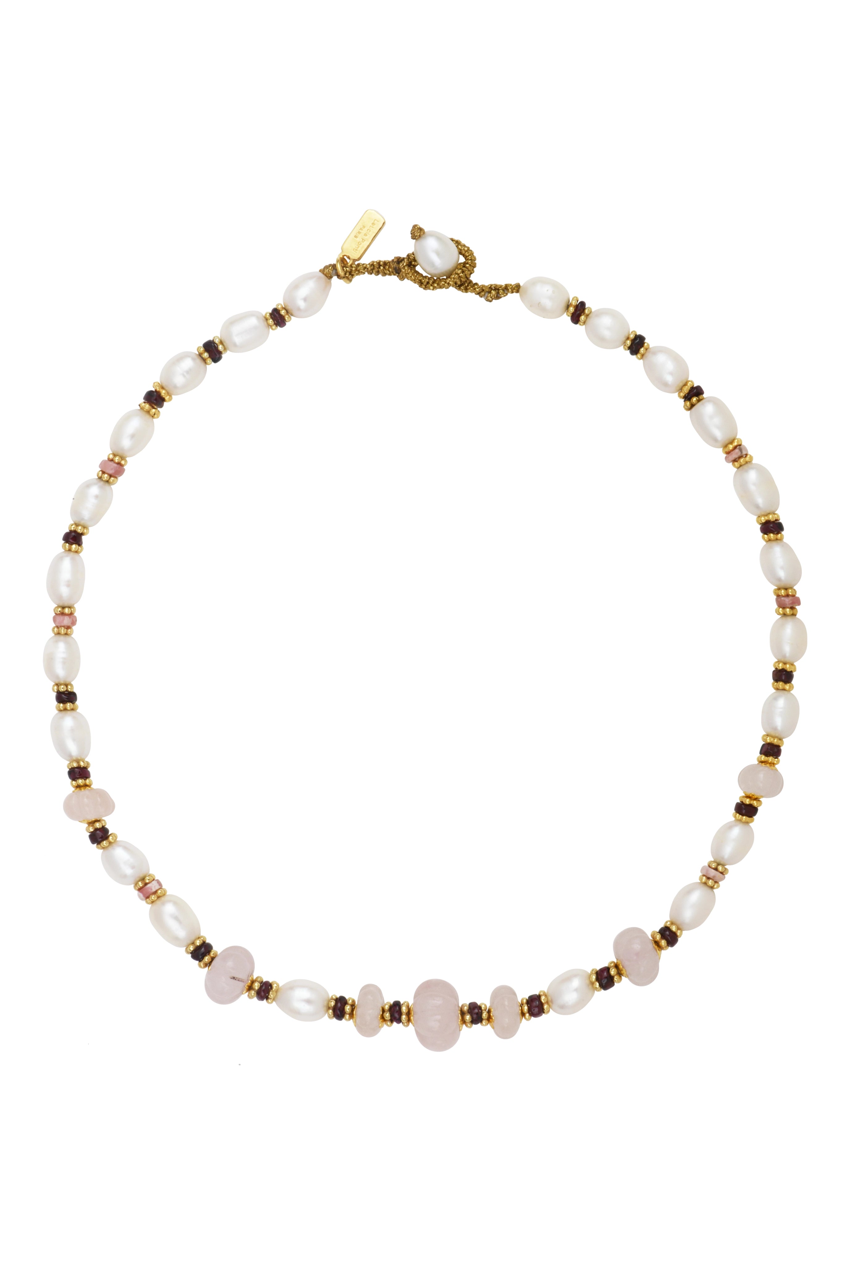 Leticia Ponti Odelia collier améthyste perles 40 cm