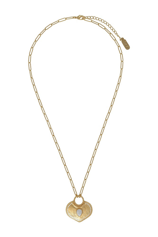 Leticia Ponti True Love collier pierre de lune 42 cm