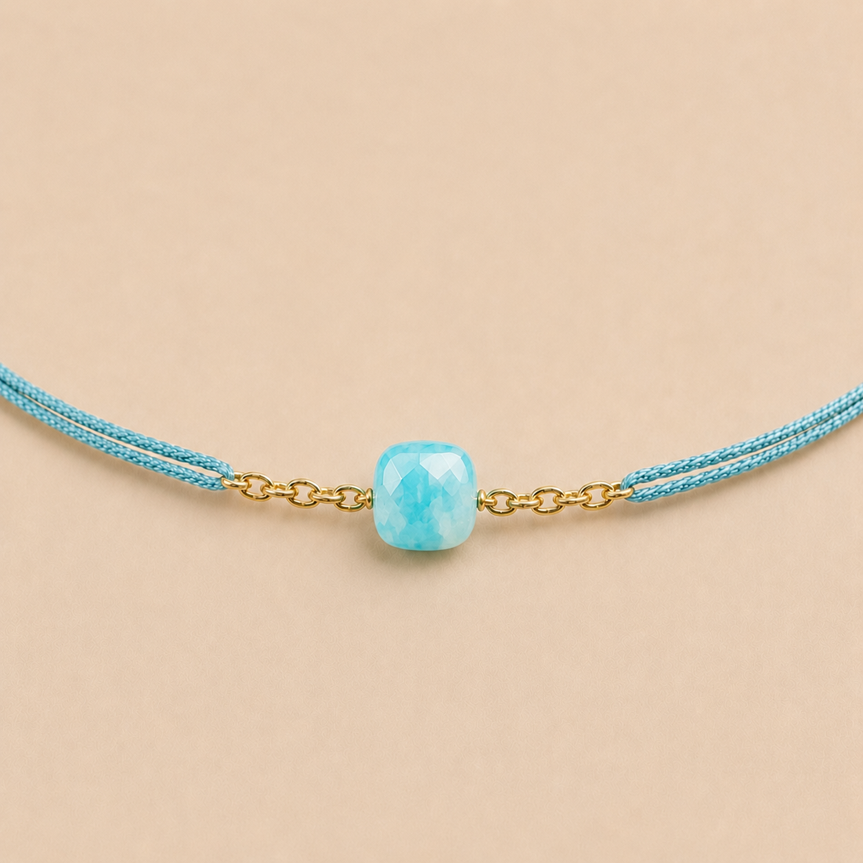 Ô PLUM Amazonite bracelet cordon réglable enfant adulte