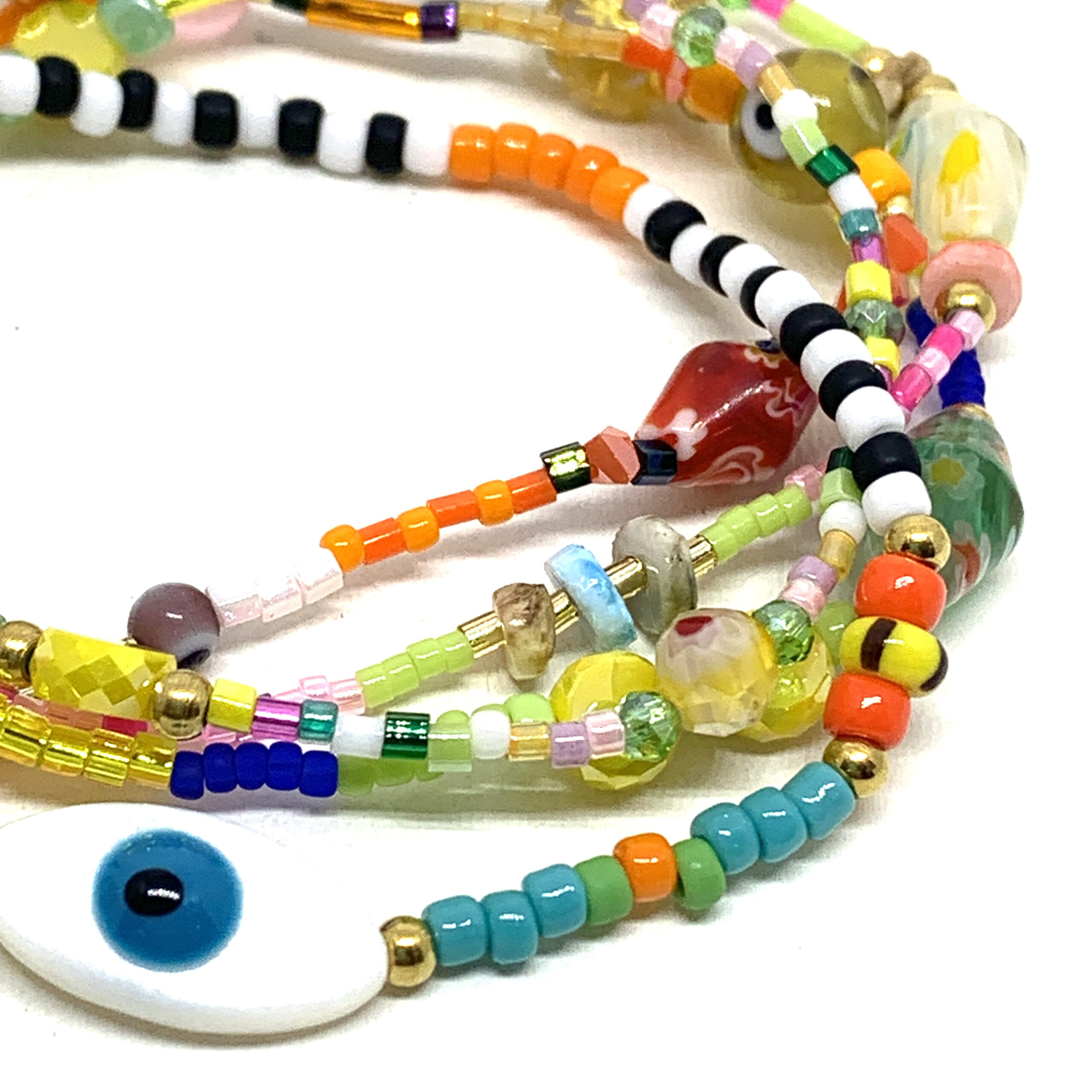 HYPNOCHIC Vamos bracelet multi-rangs élastique multicolore