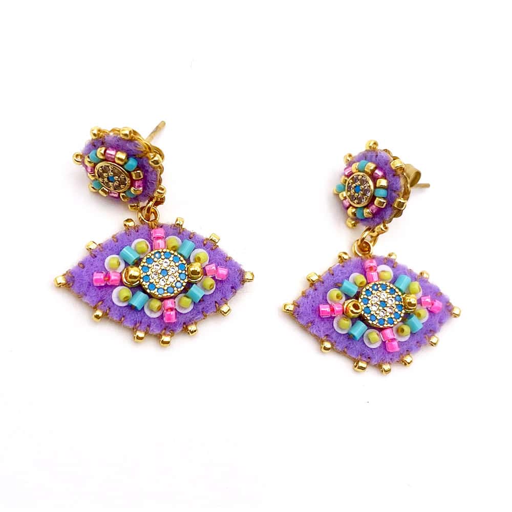 HYPNOCHIC Eyes boucles d'oreilles fantaisie dorées