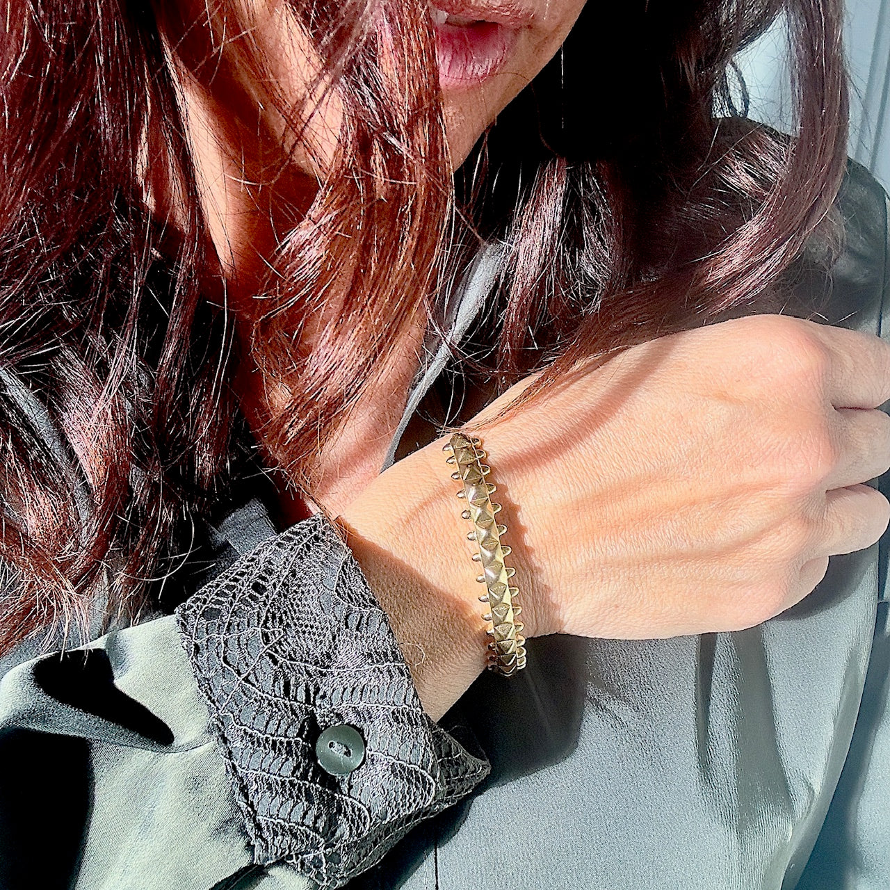 MAD SO CREATION Chloé bracelet argent coulissant acier