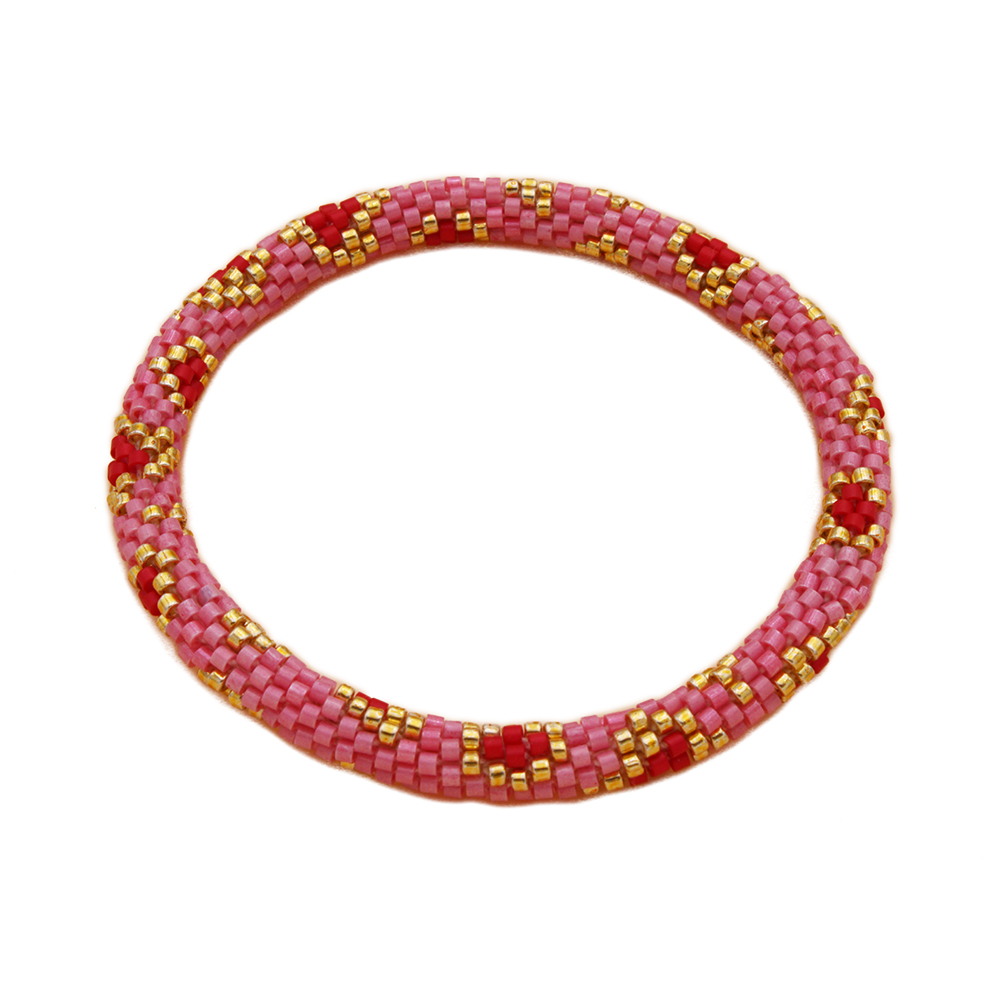 HYPNOCHIC Népalais Donuts Flower bracelet perles