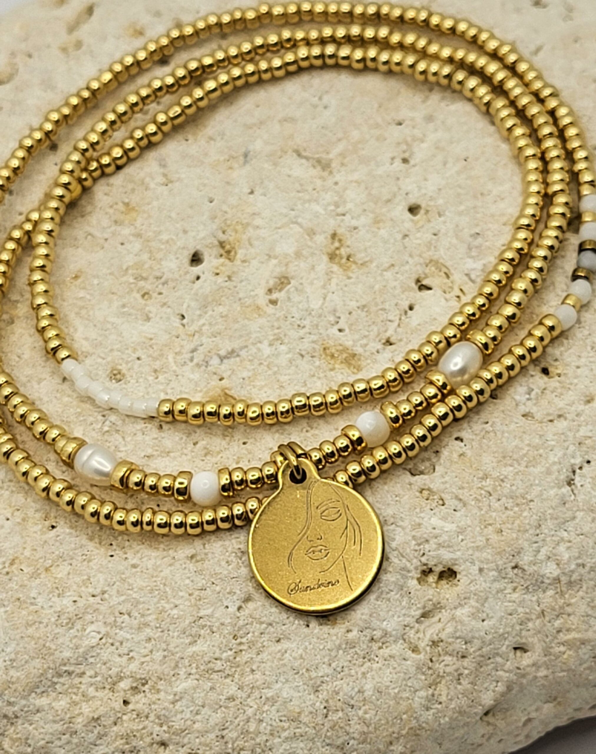 Les Ailes de Gloria Femina bracelet multirangs femme
