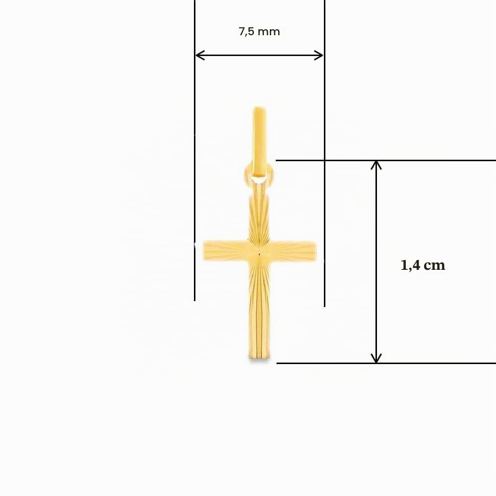 L'Atelier d'Azur Collier Croix Or Jaune 18 Carats 750