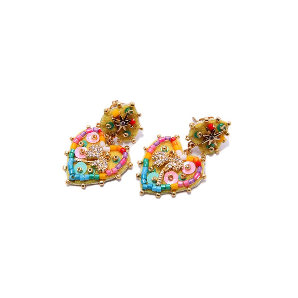 Hypnochic Palmier Small boucle d’oreille fantaisie palmier
