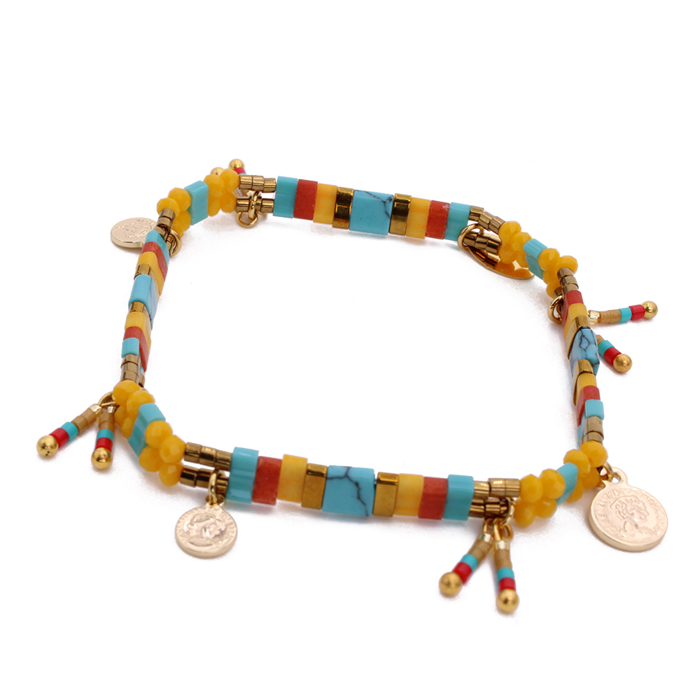 HYPNOCHIC Bracelets Tila Glass bracelet perles pastel multicolore
