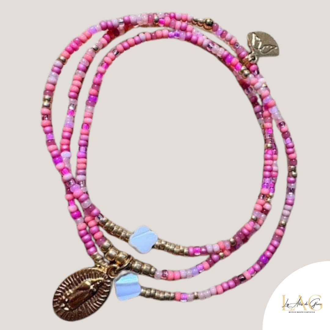 Les Ailes de Gloria Les Saintes bracelet multirangs femme