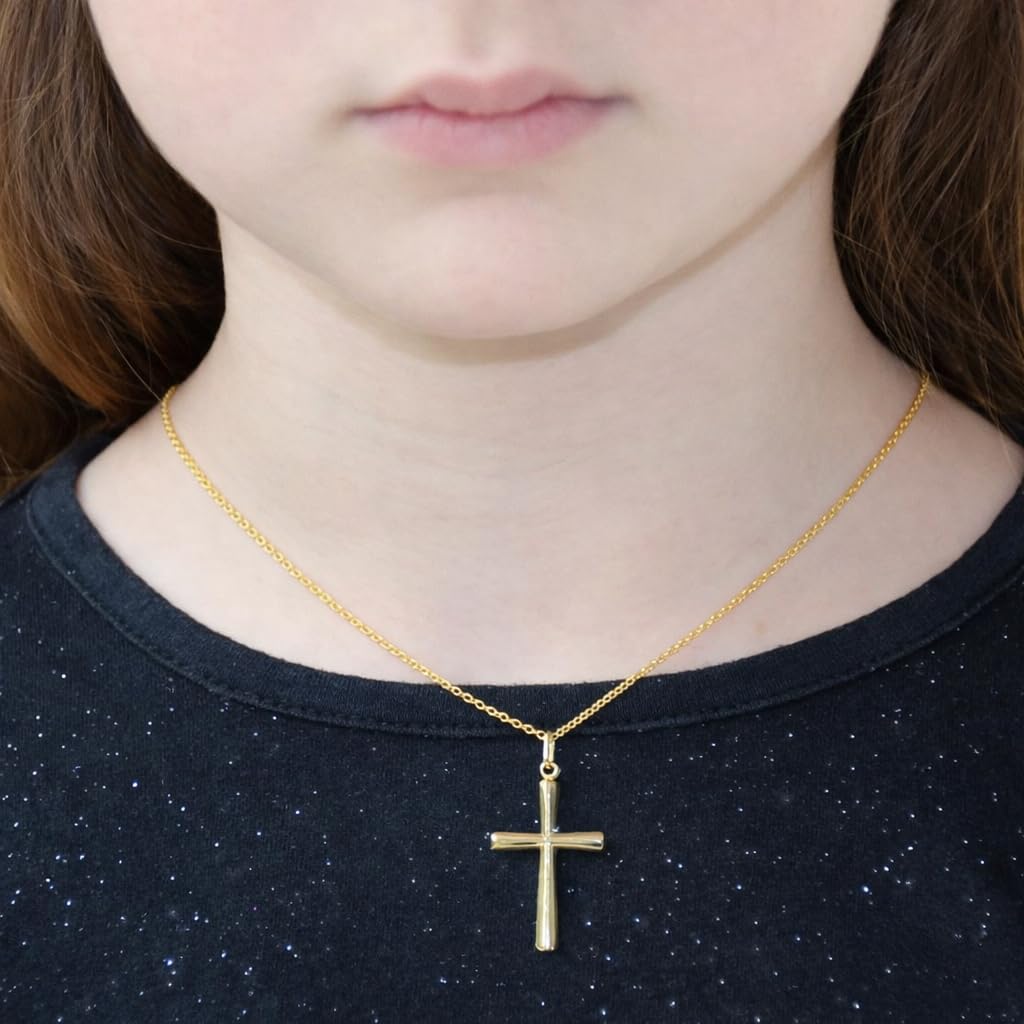 L'Atelier d'Azur Médaille Croix Or Jaune collier chaîne dorée