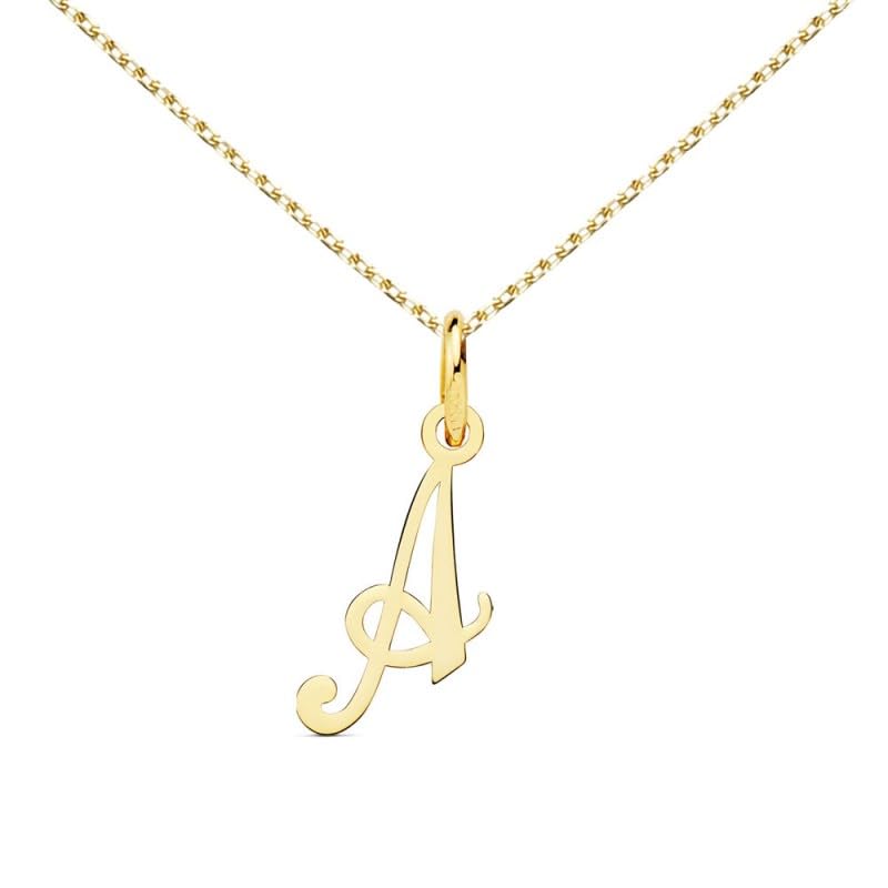 L'Atelier d'Azur collier lettre A or 750/1000 chaîne 42-45 cm