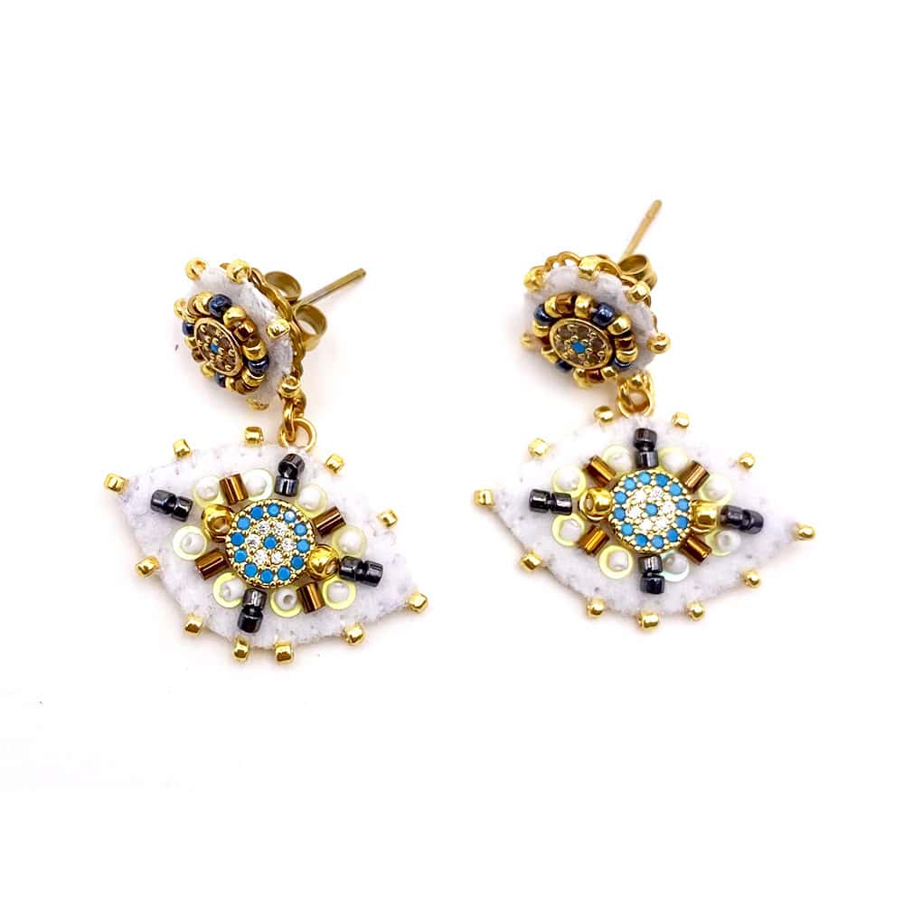 HYPNOCHIC Eyes boucles d'oreilles fantaisie dorées