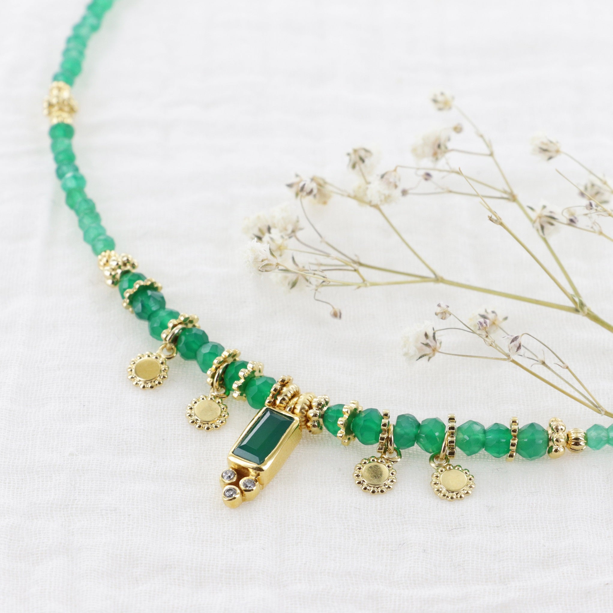 Leticia Ponti Frida Pampilles collier labradorite multi-pierres