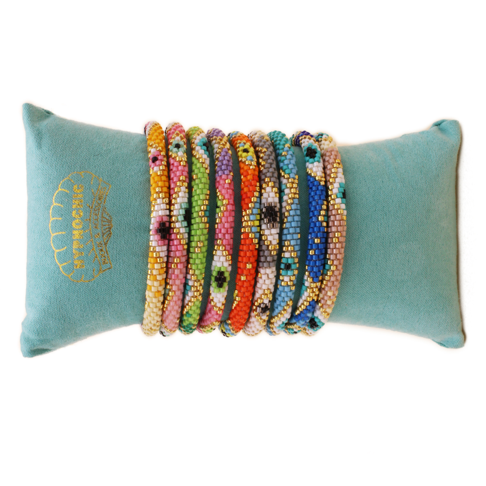 Hypnochic Œil bracelet népalais perles Miyuki Nazar