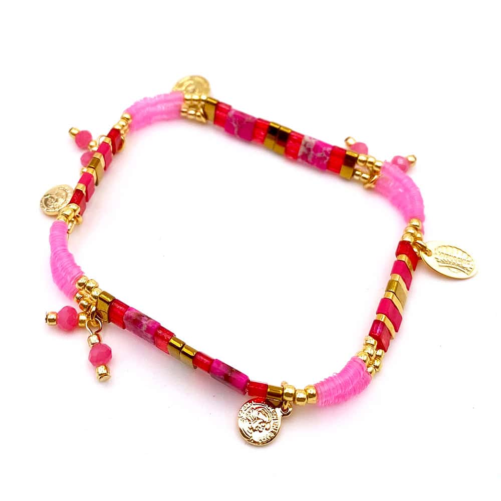 Hypnochic Tila Pastilles bracelet perles plates