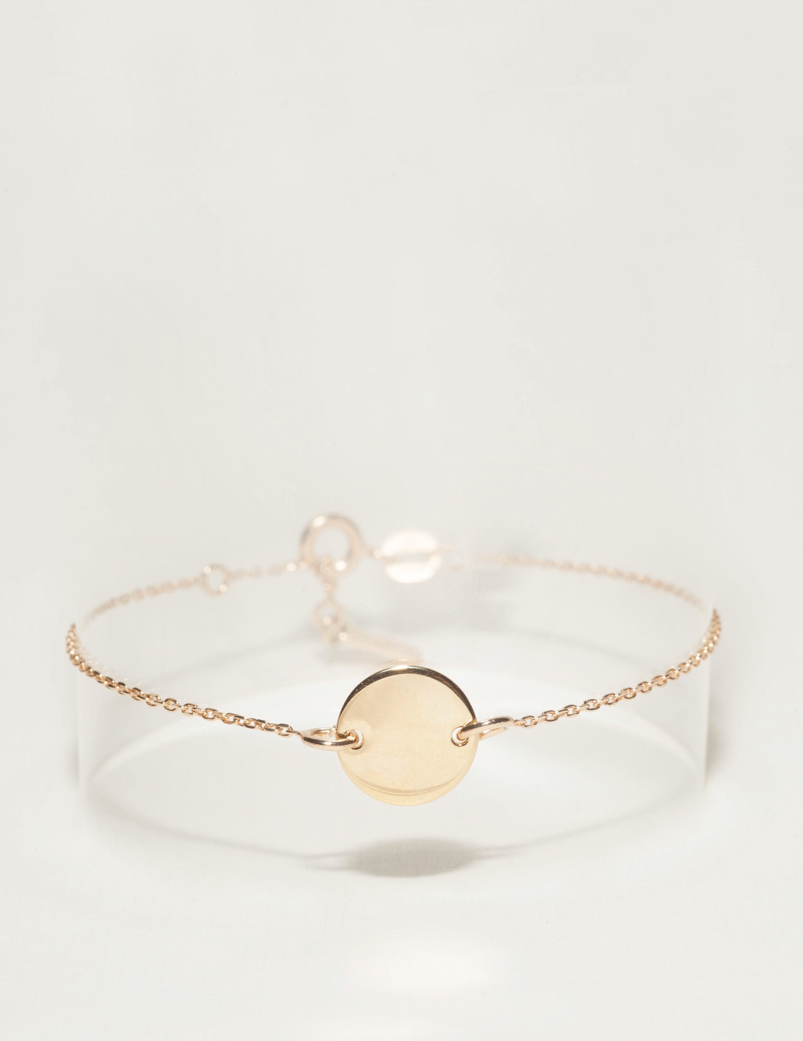 Ô PLUM Bella Donna bracelet chaîne plaqué or 17 cm