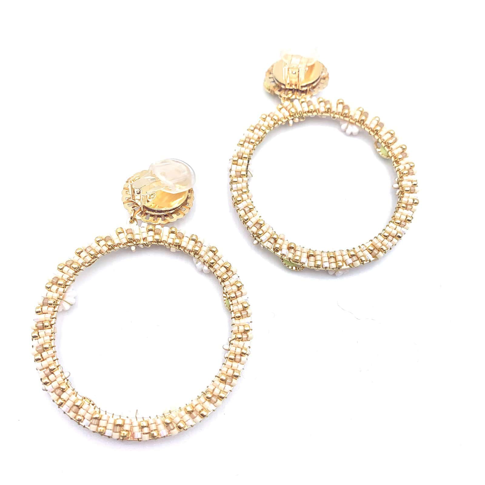 Hypnochic Flower Joe boucles d'oreilles pendantes perles Miyuki