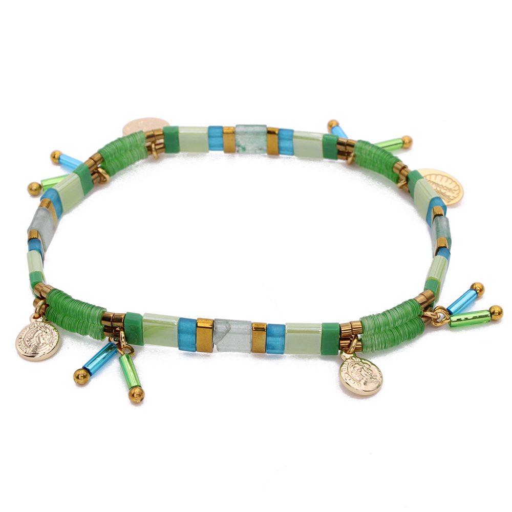 HYPNOCHIC Bracelets Tila Past bracelet perles pastel doré