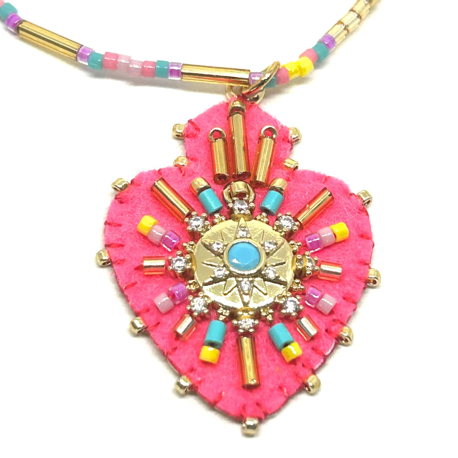 Hypnochic Julia collier pendentif ex-voto Miyuki