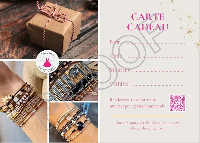 Les Ailes de Gloria carte cadeau bijou femme à offrir