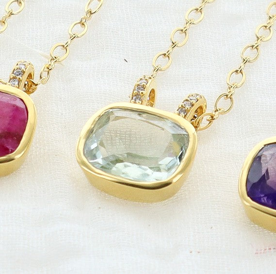 Leticia Ponti Colliers Lise collier améthyste zircon