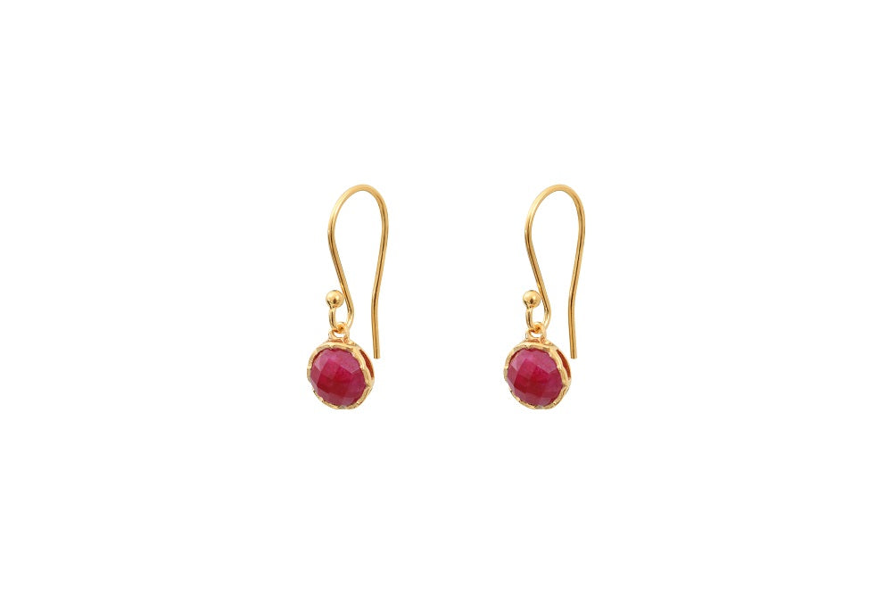 Leticia Ponti Adèle boucles calcédoine aqua