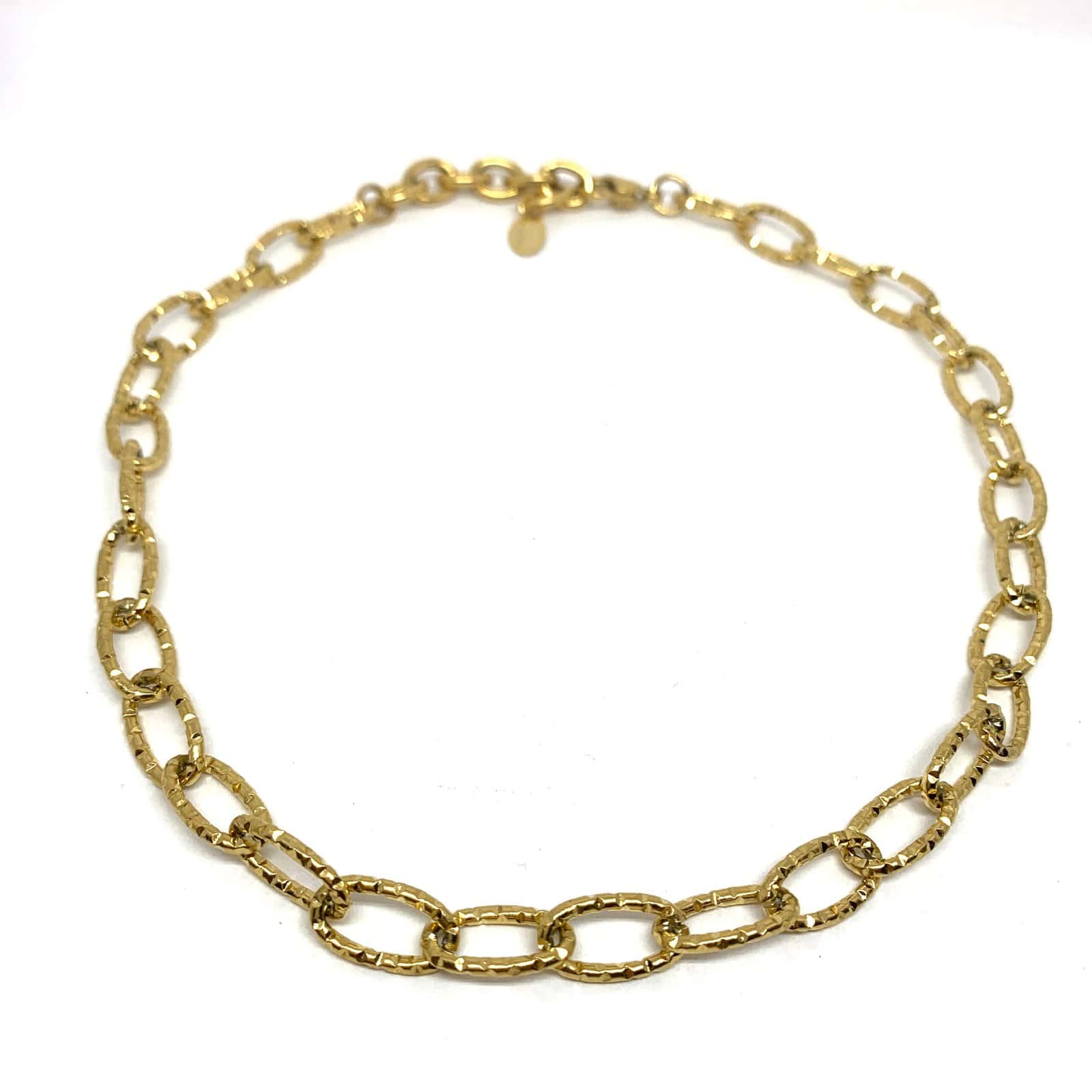Hypnochic Mira Iris collier maillon doré acier 40 cm