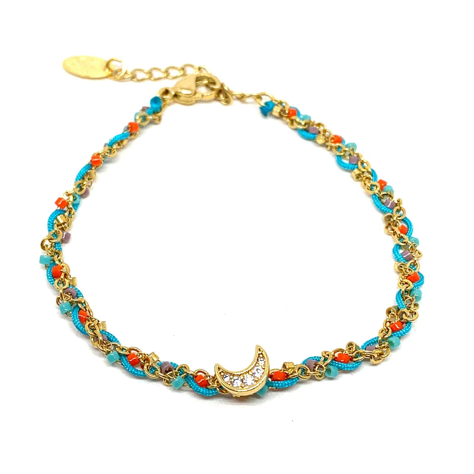 Hypnochic Zephyr bracelet chaîne symbole plaqué or